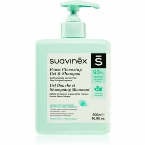 Suavinex Syndet Foaming Gel-Shampoo pěnový šampon pro děti od narození Baby Cologne 500 ml obraz