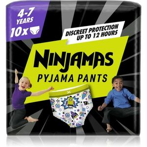 Pampers Ninjamas Pyjama Pants pyžamové plenkové kalhotky 17-30 kg Spaceships 10 ks obraz