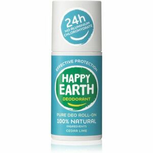Happy Earth 100% Natural Deodorant Roll-On Cedar Lime deodorant roll-on 75 ml obraz