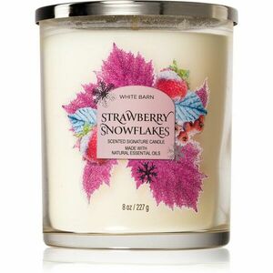 Bath & Body Works Strawberry Snowflakes vonná svíčka 411 g obraz