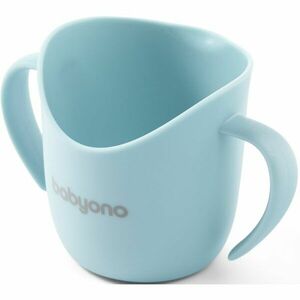 BabyOno Be Active Flow Ergonomic Training Cup hrnek s držadly Light Blue 120 ml obraz