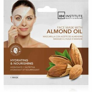 IDC Institute Almond Oil jednorázová platýnková maska na obličej 1 ks obraz