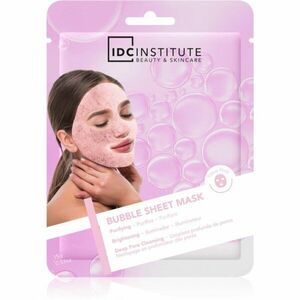 IDC Institute Bubble Sheet Mask jednorázová platýnková maska na obličej 1 ks obraz