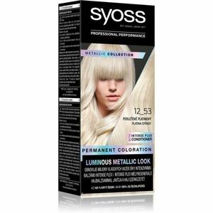 Syoss Color Metallic Collection permanentní barva na vlasy odstín 12_53 Platinum Pearl 1 ks obraz