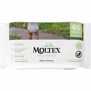 Moltex Pure & Nature Baby Wipes vlhčené ubrousky pro děti 60 ks obraz