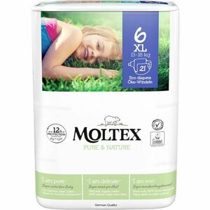 Moltex Pure & Nature XL Size 6 jednorázové EKO pleny 13-18 kg 21 ks obraz