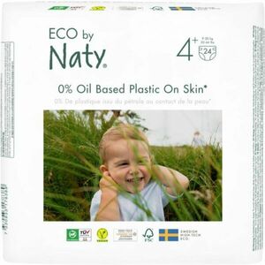 ECO by Naty Nappies Maxi+ Size 4+ jednorázové EKO pleny 9-20 kg 24 ks obraz