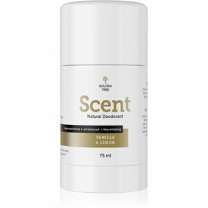 Golden Tree Scent Natural Deodorant tuhý deodorant bez obsahu hliníkových solí Vanila and Lemon 75 ml obraz