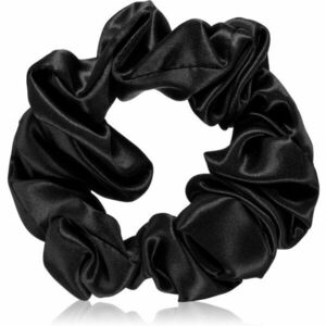 Crystallove Silk Scrunchie hedvábná gumička do vlasů Black 1 ks obraz