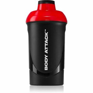 Body Attack Shaker sportovní šejkr bez obsahu BPA barva Black-Red 600 ml obraz