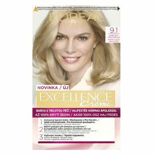 L'OREAL Excellence Creme Barva na vlasy 9.1 Blond velmi světlá plavá obraz