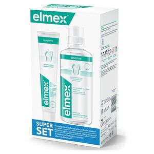 ELMEX Sensitive ústní voda 400 ml + Zubní pasta 75 ml obraz