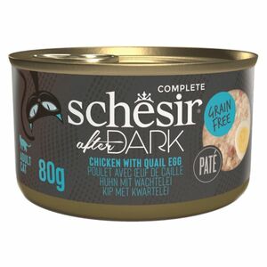 SCHESIR After Dark Paté konzerva pro kočky kuře a vejce 80 g obraz