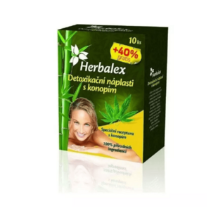 HERBALEX Detoxikační náplast s konopím 10 kusů + 40% gratis obraz