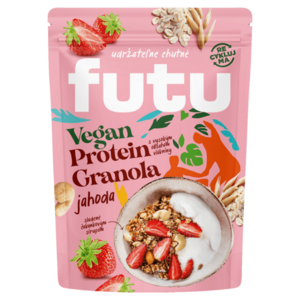 FUTU Proteinová granola s jahodami a ořechy vegan 350 g obraz