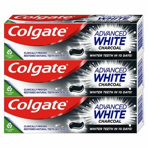 COLGATE Zubní pasta Advanced Whitening Charcoal 3x 75 ml obraz