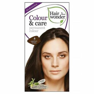 HAIRWONDER Dlouhotrvající barva na vlasy 4 Středně hnědá BIO 100 ml obraz