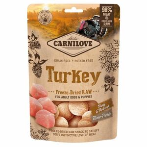 CARNILOVE Raw Freeze-Dried Snacks Turkey pamlsky pro psy 60 g obraz