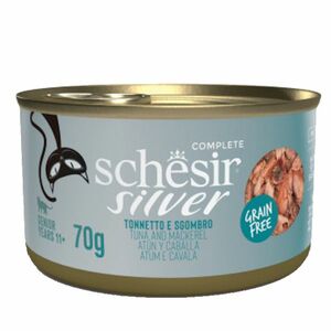 SCHESIR Senior Wholefood konzerva pro kočky tuňák a makrela 70 g obraz