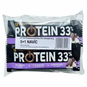 GO ON Proteinové tyčinky 33% čokoláda 5 +1 kus ZDARMA obraz