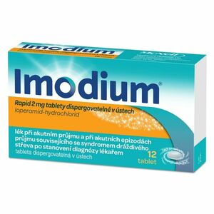 IMODIUM® Rapid 2 mg tablety dispergovatelné v ústech 12 ks obraz