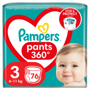 Pampers Active Baby Pants Kalhotkové plenky vel. 3, 6-11 kg, 76 ks obraz