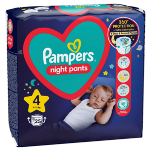Pampers Night Pants Kalhotkové plenky vel. 4, 9-15 kg, 25 ks obraz