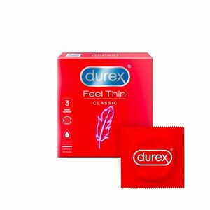 Durex Feel Thin Classic Kondomy 3 ks obraz