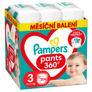 Pampers Active Baby Pants Kalhotkové plenky vel. 3, 6-11 kg, 204 ks obraz