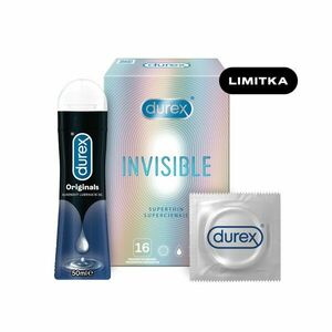 Durex SEX Invisible 16ks + gel 50 ml obraz