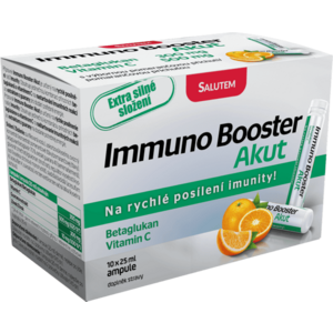 Salutem Pharma Immuno Booster Akut s pomeranč. příchutí 10 ampulí 10 x 25 ml obraz
