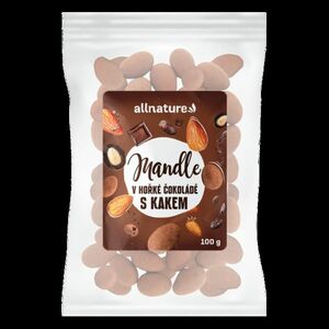 Allnature Mandle v čokoládě s kakaem 100 g obraz