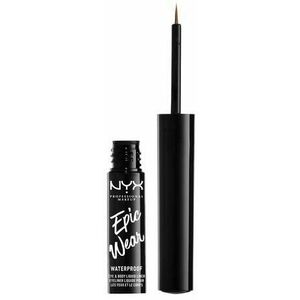 NYX Professional Makeup Epic Wear Metallic Liquid Liner - dlouhotrvající gelové oční linky, 04 Brown Metal 3.5 ml obraz