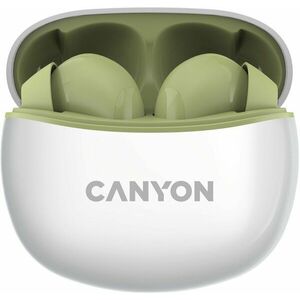 Canyon TWS-5 BT sluchátka s mikrofonem, olivová obraz
