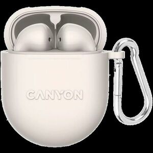 Canyon TWS-6 BT sluchátka s mikrofonem, béžová obraz