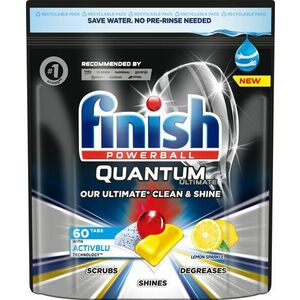 Finish Quantum Ultimate Lemon Sparkle Kapsle do myčky nádobí 60 ks obraz