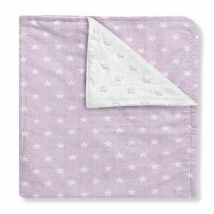 Interbaby Růžová deka s hvězdičkama obraz