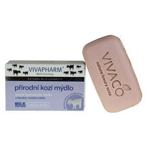 VivaPharm Přírodní jemné kosmetické mýdlo s extrakty z kozího mléka (tuhé) 100 g obraz