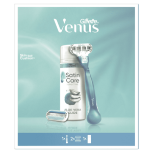 Gillette Venus Smooth holicí strojek + 2 Hlavice + Gillette Satin Care gel na holení 75 ml obraz