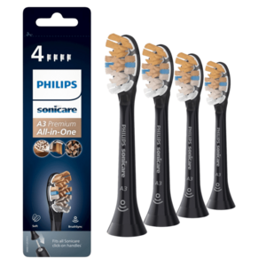 Philips Sonicare Premium All-in-One HX9094/11 náhradní hlavice, černá 4 ks obraz