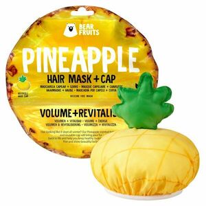 Bear Fruits Pineapple Detox Revitalise Vlasová maska + čepice na vlasy 20 ml obraz