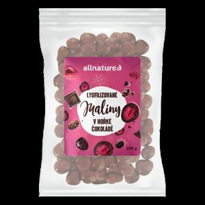 Allnature Mrazem sušené maliny v hořké čokoládě 100 g obraz