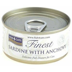 Fish4Cats Konzerva pro kočky Finest sardinka s ančovičkami 70 g obraz