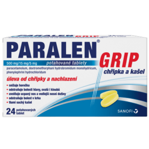 Paralen Grip Chřipka a bolest 24 tablet obraz