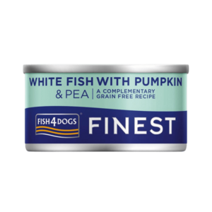 Fish4Dogs Konzerva pro psy Finest bílá ryba s dýní a hráškem 85 g obraz