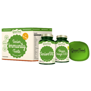 GreenFood Nutrition Senior Immunity Forte + Pillbox 2 x 120 kapslí obraz