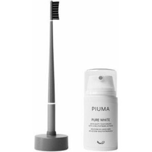 Piuma SMILE BOX zubní kartáček se zubní pastou, soft šedý 75 ml obraz