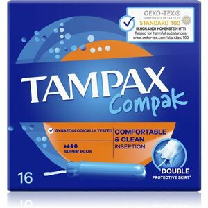 Tampax Compak Super Plus tampony s aplikátorem 16 ks obraz