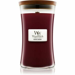 Woodwick Black Cherry vonná svíčka s dřevěným knotem 609.5 g obraz
