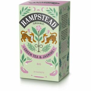 Hampstead Tea London Green Tea & Jasmine porcovaný čaj 20 ks obraz